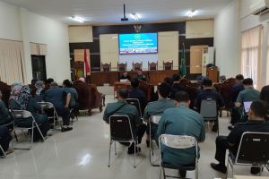 Rapat Monev Pembangunan Zona Integritas & Capaian Kinerja Triwulan II  Pengadilan Negeri Banjarmasin Tahun 2024